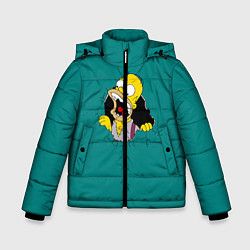 Куртка зимняя для мальчика Alien-Homer, цвет: 3D-черный