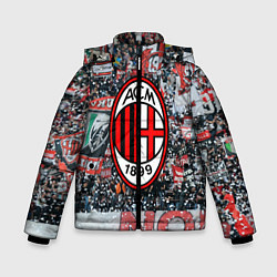 Куртка зимняя для мальчика Milan FC, цвет: 3D-светло-серый