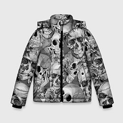 Куртка зимняя для мальчика Хэллуин 8, цвет: 3D-черный