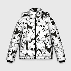 Куртка зимняя для мальчика Undertale Annoying dog, цвет: 3D-черный