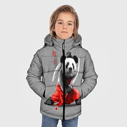 Куртка зимняя для мальчика Master Panda, цвет: 3D-черный — фото 2