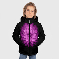 Куртка зимняя для мальчика Violet Flower, цвет: 3D-черный — фото 2