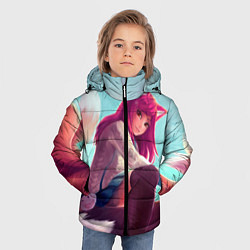 Куртка зимняя для мальчика Cute, цвет: 3D-светло-серый — фото 2