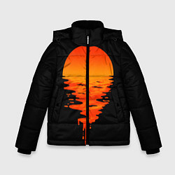 Куртка зимняя для мальчика Отражение Солнца, цвет: 3D-светло-серый