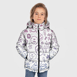 Куртка зимняя для мальчика Монстрики, цвет: 3D-черный — фото 2
