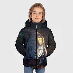 Куртка зимняя для мальчика Stars, цвет: 3D-черный — фото 2