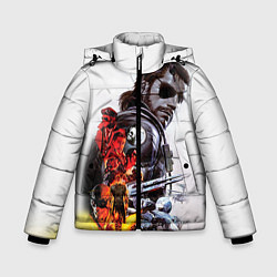 Куртка зимняя для мальчика Metal gear solid 2, цвет: 3D-светло-серый