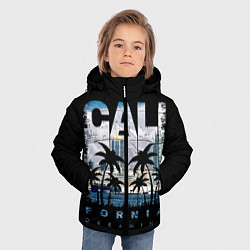 Куртка зимняя для мальчика Калифорния, цвет: 3D-черный — фото 2