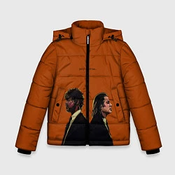 Куртка зимняя для мальчика Pulp Fiction, цвет: 3D-светло-серый