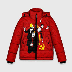 Куртка зимняя для мальчика Communist Party, цвет: 3D-красный