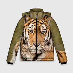 Куртка зимняя для мальчика Милый тигр, цвет: 3D-красный