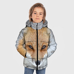 Куртка зимняя для мальчика Зимняя лиса, цвет: 3D-светло-серый — фото 2