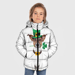 Куртка зимняя для мальчика Ирландия, цвет: 3D-черный — фото 2