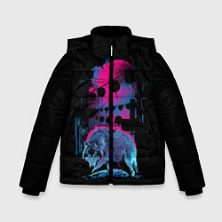 Куртка зимняя для мальчика Wolf Town, цвет: 3D-черный