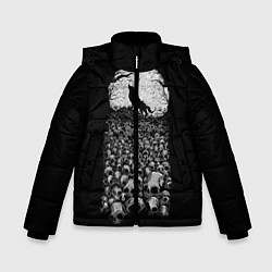 Куртка зимняя для мальчика Лунный охотник, цвет: 3D-черный