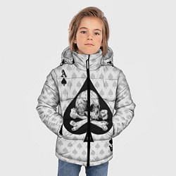 Куртка зимняя для мальчика Смертельный туз, цвет: 3D-черный — фото 2