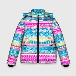Куртка зимняя для мальчика Нежный xолод, цвет: 3D-черный