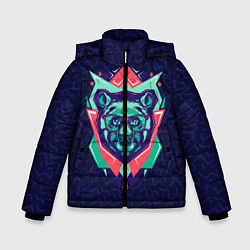 Куртка зимняя для мальчика Hipster Bear, цвет: 3D-красный