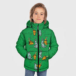 Куртка зимняя для мальчика Боевая морковь, цвет: 3D-черный — фото 2