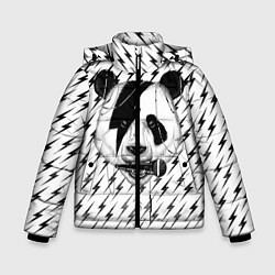 Куртка зимняя для мальчика Панда вокалист, цвет: 3D-красный