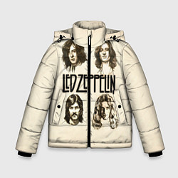 Куртка зимняя для мальчика Led Zeppelin Guys, цвет: 3D-черный