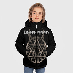 Куртка зимняя для мальчика Disturbed Logo, цвет: 3D-черный — фото 2
