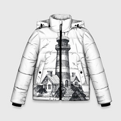 Куртка зимняя для мальчика Маяк, цвет: 3D-черный