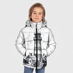 Куртка зимняя для мальчика Маяк, цвет: 3D-черный — фото 2