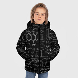 Куртка зимняя для мальчика Химия, цвет: 3D-черный — фото 2