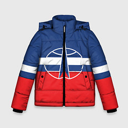 Зимняя куртка для мальчика Флаг космический войск РФ