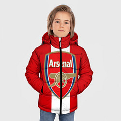 Куртка зимняя для мальчика Arsenal FC: Red line, цвет: 3D-светло-серый — фото 2