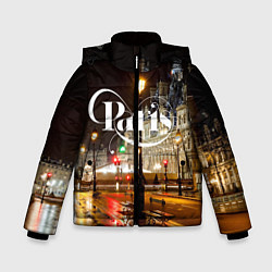 Куртка зимняя для мальчика Night Paris, цвет: 3D-светло-серый