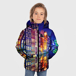 Куртка зимняя для мальчика Амстердама - Нидерланды, цвет: 3D-черный — фото 2