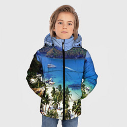 Куртка зимняя для мальчика Таиланд, цвет: 3D-черный — фото 2