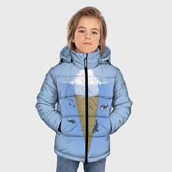 Куртка зимняя для мальчика Мороженое, цвет: 3D-черный — фото 2