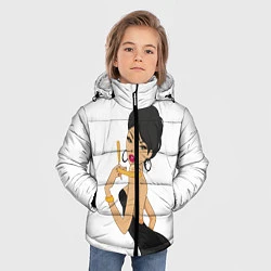 Куртка зимняя для мальчика LADY BARBER, цвет: 3D-черный — фото 2