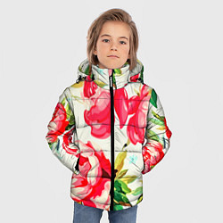 Куртка зимняя для мальчика Пиончики, цвет: 3D-светло-серый — фото 2