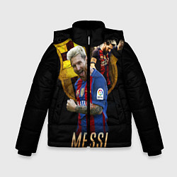 Куртка зимняя для мальчика Messi Star, цвет: 3D-красный