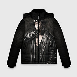 Куртка зимняя для мальчика Гробовщик 2, цвет: 3D-черный