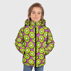 Куртка зимняя для мальчика Киви, цвет: 3D-черный — фото 2
