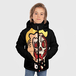 Куртка зимняя для мальчика Vault boy: Kamikaze, цвет: 3D-черный — фото 2