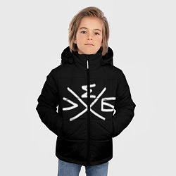 Куртка зимняя для мальчика Хлеб: символ, цвет: 3D-светло-серый — фото 2