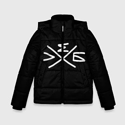 Куртка зимняя для мальчика Хлеб: символ, цвет: 3D-черный