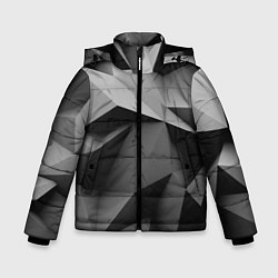 Куртка зимняя для мальчика Gray abstraction, цвет: 3D-черный