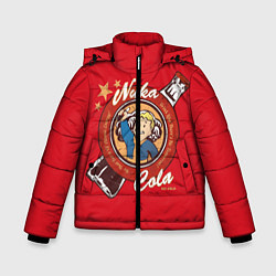 Куртка зимняя для мальчика Fallout: Nuka Cola, цвет: 3D-красный