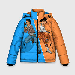Куртка зимняя для мальчика Half-Portal, цвет: 3D-светло-серый