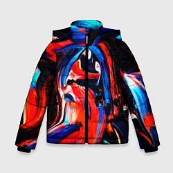 Зимняя куртка для мальчика Узоры красок