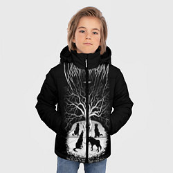 Куртка зимняя для мальчика Wolves in the Throne Room, цвет: 3D-красный — фото 2