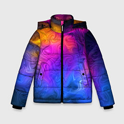 Куртка зимняя для мальчика Узор цвета, цвет: 3D-красный