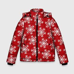 Зимняя куртка для мальчика Новогодние Снежинки